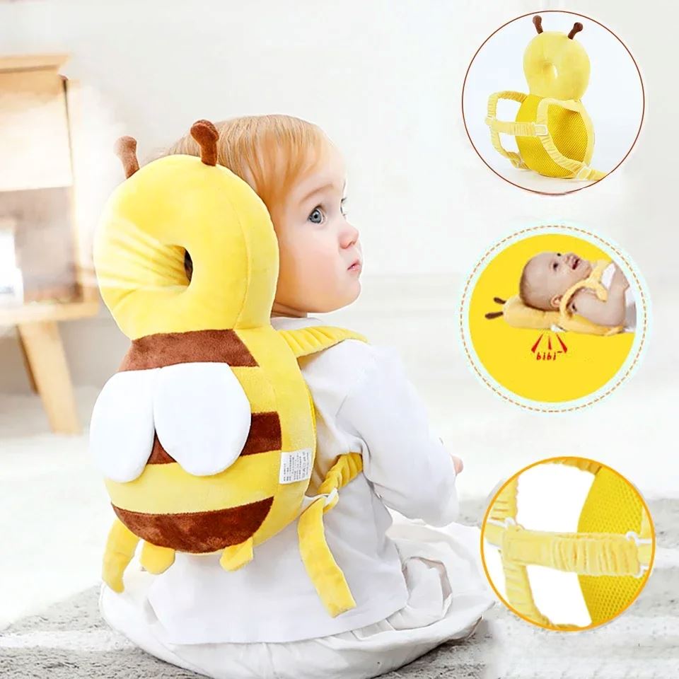 Coussin Bébé - BabyHeadBackProtector™ - Jaune - Mini havre BB