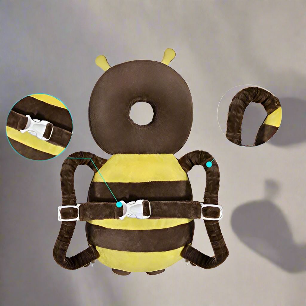 Coussin Bébé - BabyHeadBackProtector™ - Marron - Mini havre BB