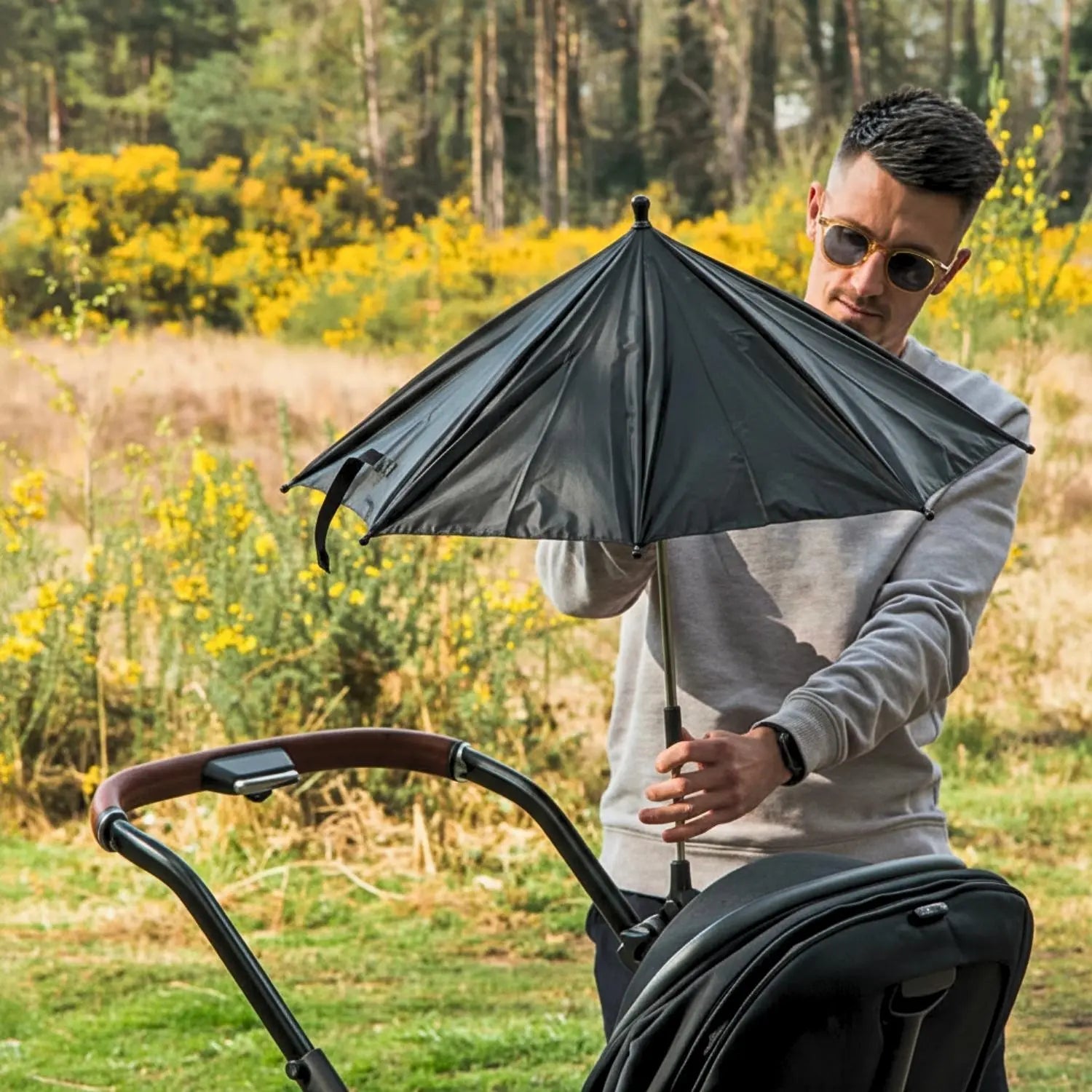 Ombrelle poussette | Pare - Soleil Poussette Bébé_UV Protect - Mini havre BB