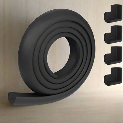 Protecteur de Coin de Table - BabySafetyCornerProtector™ - Noir - Mini havre BB